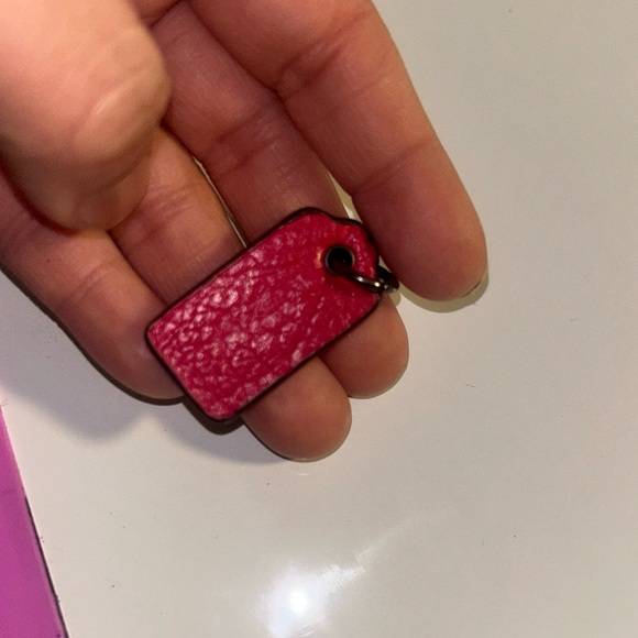 Coach Pink Bag Tag - Picture 2 of 2